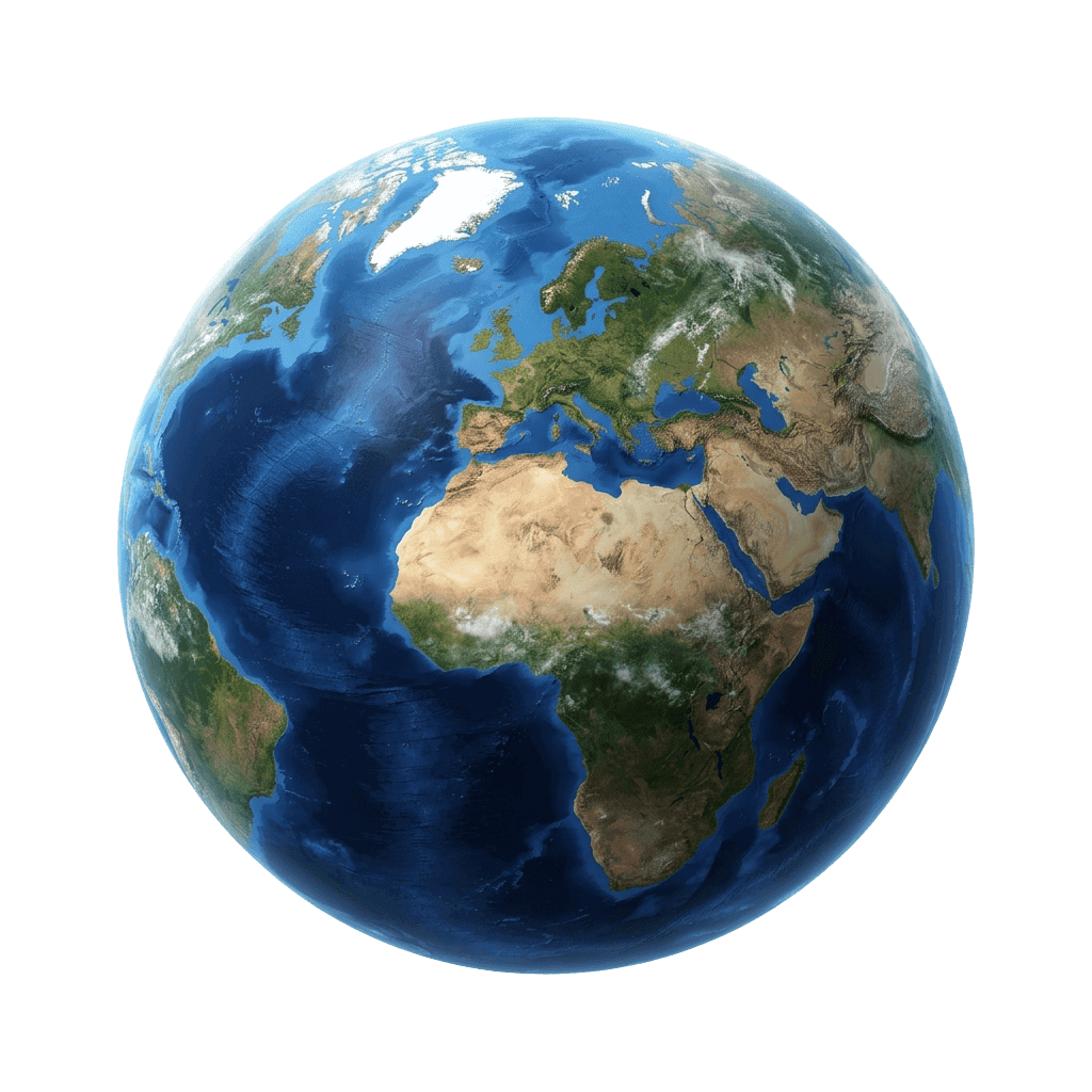 Realistic World Globe