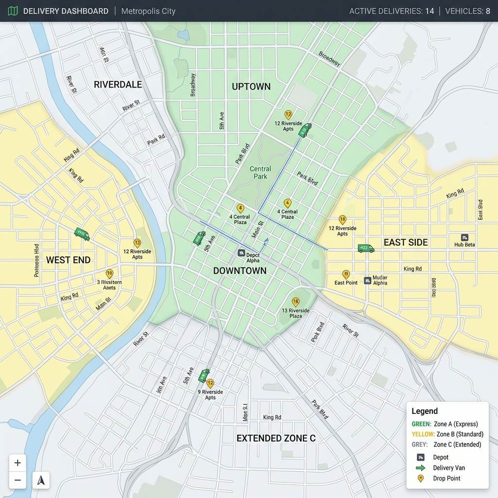 Urban Delivery Map